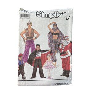 Simplicity 9892 Sewing Pattern Size 2-12 Santa Harem Genie Vampire Ballet UNCUT
